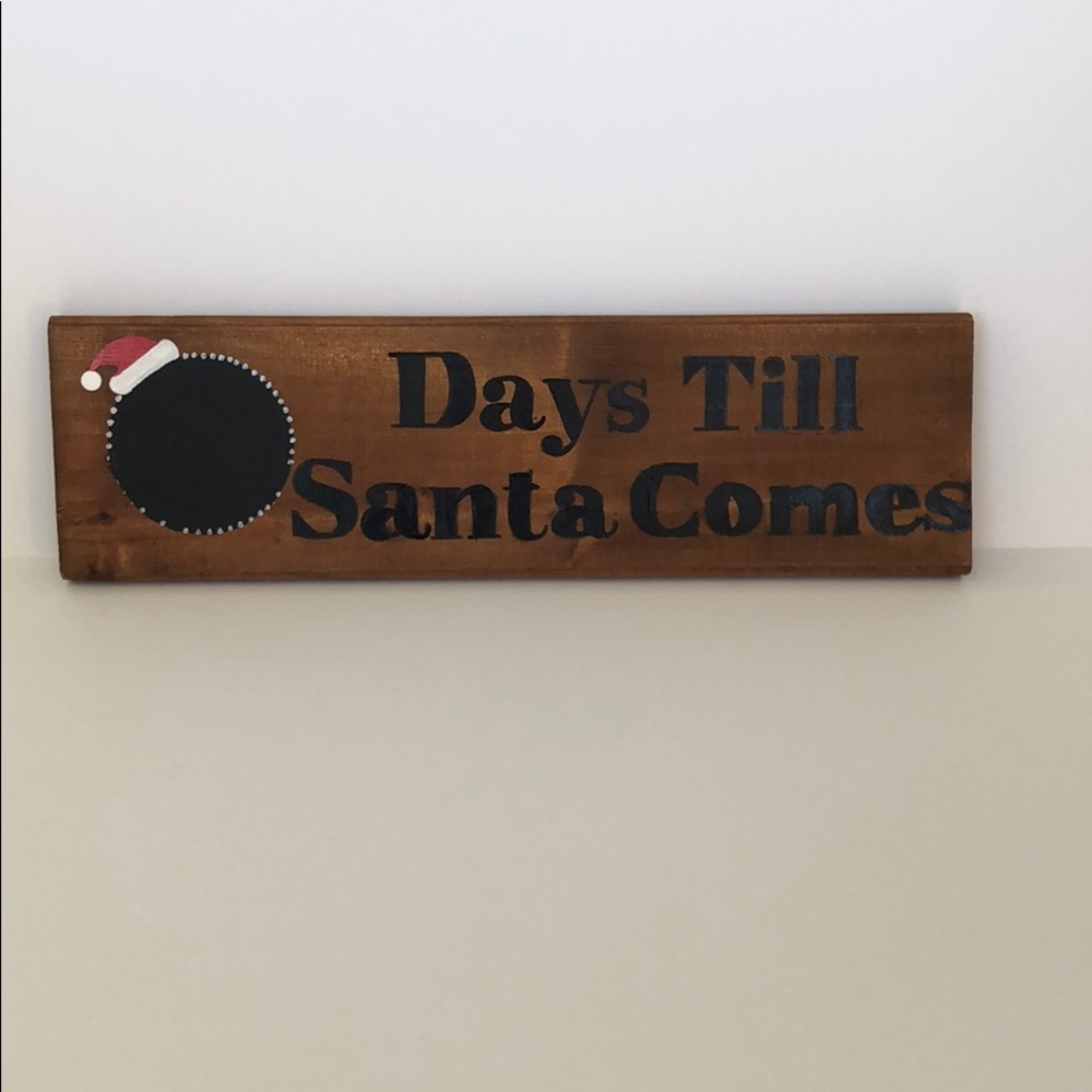 Days till Santa Comes Countdown Decoration